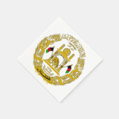Afghanistan Emblem Napkins Serviette (Ecke)
