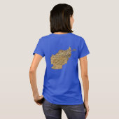 Afghanistan Flag and Map T - Shirt (Schwarz voll)