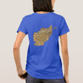 Afghanistan Flag and Map T - Shirt (Rückseite)