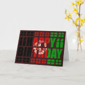 Afghanistan Flag Birthday Card Karte (Gelbe Blume)