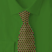 Afghanistan Flag Brick Pattern Krawatte