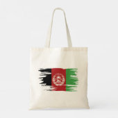 Afghanistan Flag Brush Art Tragetasche (Rückseite)