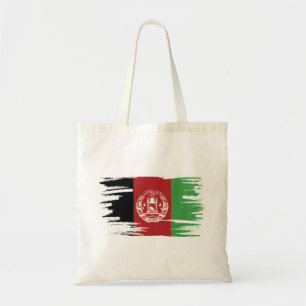Afghanistan Flag Brush Art Tragetasche