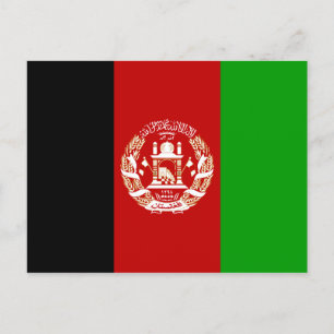 Afghanistan Flag Einladung Postkarte