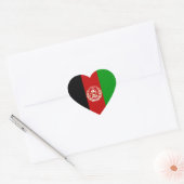 Afghanistan Flag Heftsticker Herz-Aufkleber (Umschlag)
