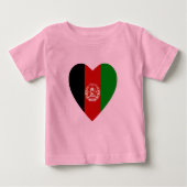 Afghanistan Flag Herz T - Shirt (Vorderseite)