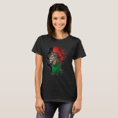 Afghanistan Flag Lion Free Afghanistan T-Shirt (Vorne ganz)