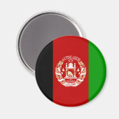 Afghanistan Flag Magnet (Vorderseite/Rückseite)