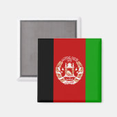 Afghanistan Flag Magnet (Vorderseite/Rückseite)