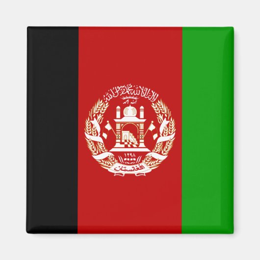 Afghanistan Flag Magnet (Vorne)