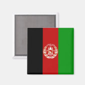 Afghanistan Flag Magnet (Vorderseite/Rückseite)