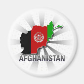 Afghanistan Flag Map 2.0 Magnet (Vorne)