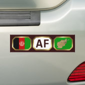 Afghanistan Flag Map Code Autoaufkleber (Auf Auto)