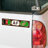Afghanistan Flag Map Code Autoaufkleber (Auf Lkw)