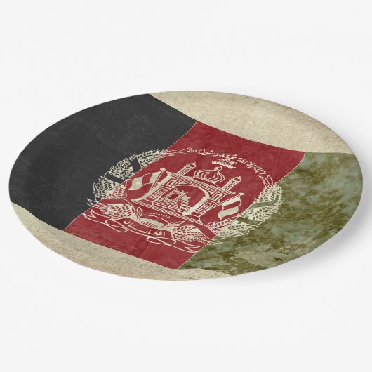 Afghanistan Flag Paper Teller (Schrägansicht)