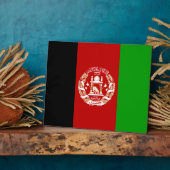 Afghanistan Flag Plaque Fotoplatte (Seite)