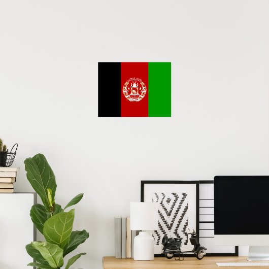 Afghanistan Flag Poster (Heimbüro)