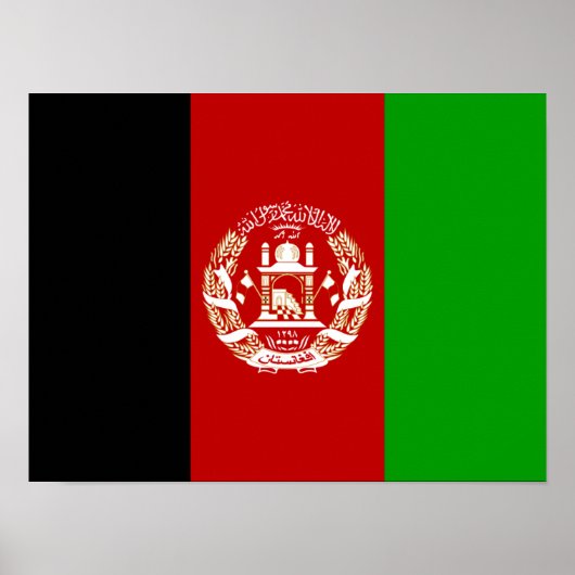 Afghanistan Flag Poster (Vorne)