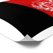Afghanistan Flag Poster Print (Ecke)
