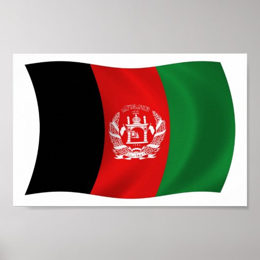 Afghanistan Flag Poster Print (Vorne)