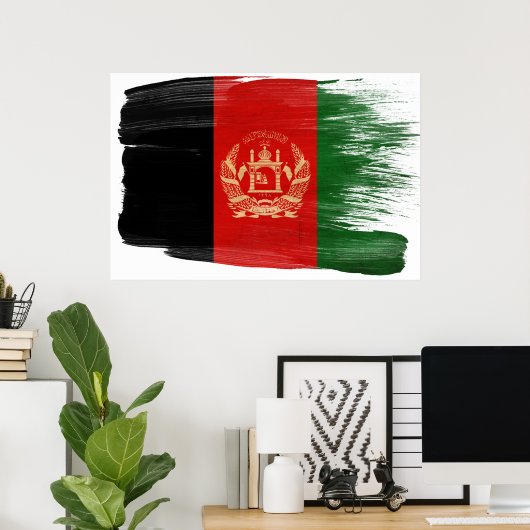 Afghanistan Flag Posters Poster (Heimbüro)
