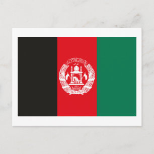 Afghanistan Flag Postkarte