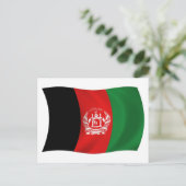 Afghanistan Flag Postkarte (Stehend Vorderseite)
