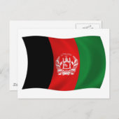 Afghanistan Flag Postkarte (Vorne/Hinten)