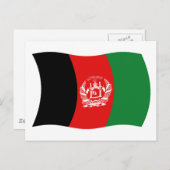 Afghanistan Flag Postkarte (Vorne/Hinten)