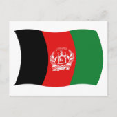 Afghanistan Flag Postkarte (Vorderseite)