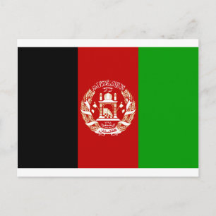 Afghanistan Flag Postkarte