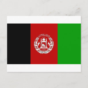 Afghanistan Flag Postkarte