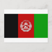 Afghanistan Flag Postkarte (Vorderseite)