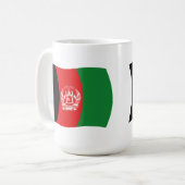 Afghanistan Flag-Tasse Kaffeetasse (Vorderseite Links)