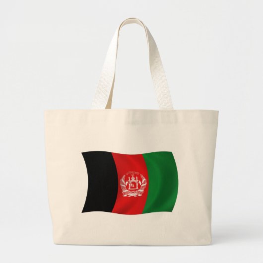 Afghanistan Flag Totag Jumbo Stoffbeutel (Vorne)