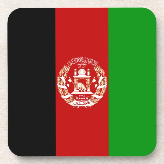 Afghanistan Flag Untersetzer (Vorderseite)