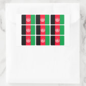 Afghanistan Flag x 9 Rechteckiger Aufkleber (Tasche)