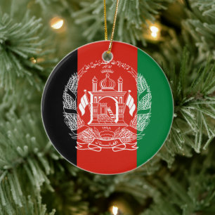Afghanistan-Flagge - Adoption 2013 Keramik Ornament
