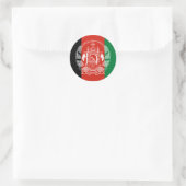 Afghanistan-Flagge - Adoption 2013 Runder Aufkleber (Tasche)