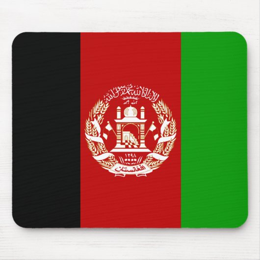 Afghanistan-Flagge; Afghanistan Mousepad (Vorne)