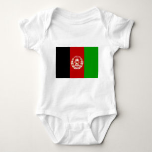 Afghanistan-Flagge Baby Strampler