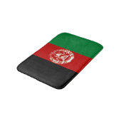 Afghanistan-Flagge Badematte (Schrägansicht)