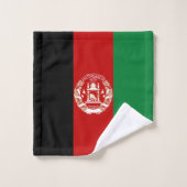 Afghanistan-Flagge Badhandtuch Set (Waschlappen)