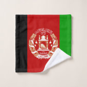 Afghanistan-Flagge Badhandtuch Set (Waschlappen)