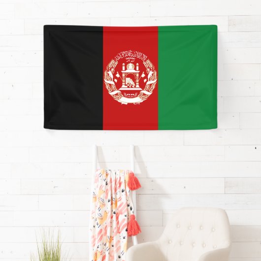 Afghanistan-Flagge Banner (Insitu)