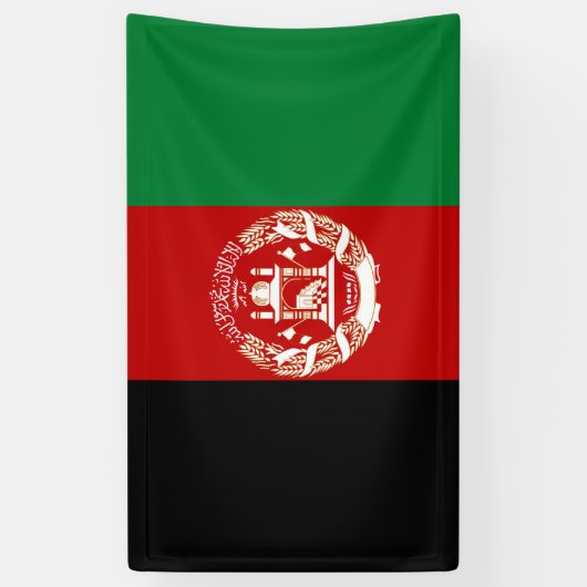 Afghanistan-Flagge Banner (Vertikal)