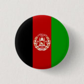 Afghanistan-Flagge Button (Vorderseite)