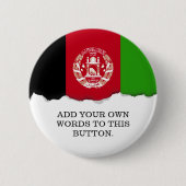 Afghanistan-Flagge Button (Vorderseite)