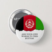 Afghanistan-Flagge Button (Vorne & Hinten)