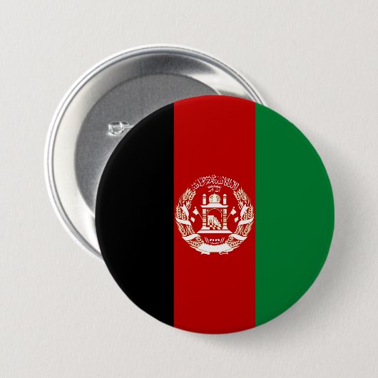 Afghanistan-Flagge Button (Vorne & Hinten)